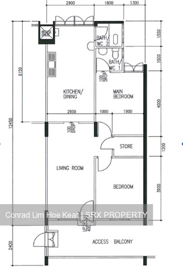 Blk 308 Clementi Avenue 4 (Clementi), HDB 3 Rooms #191449032